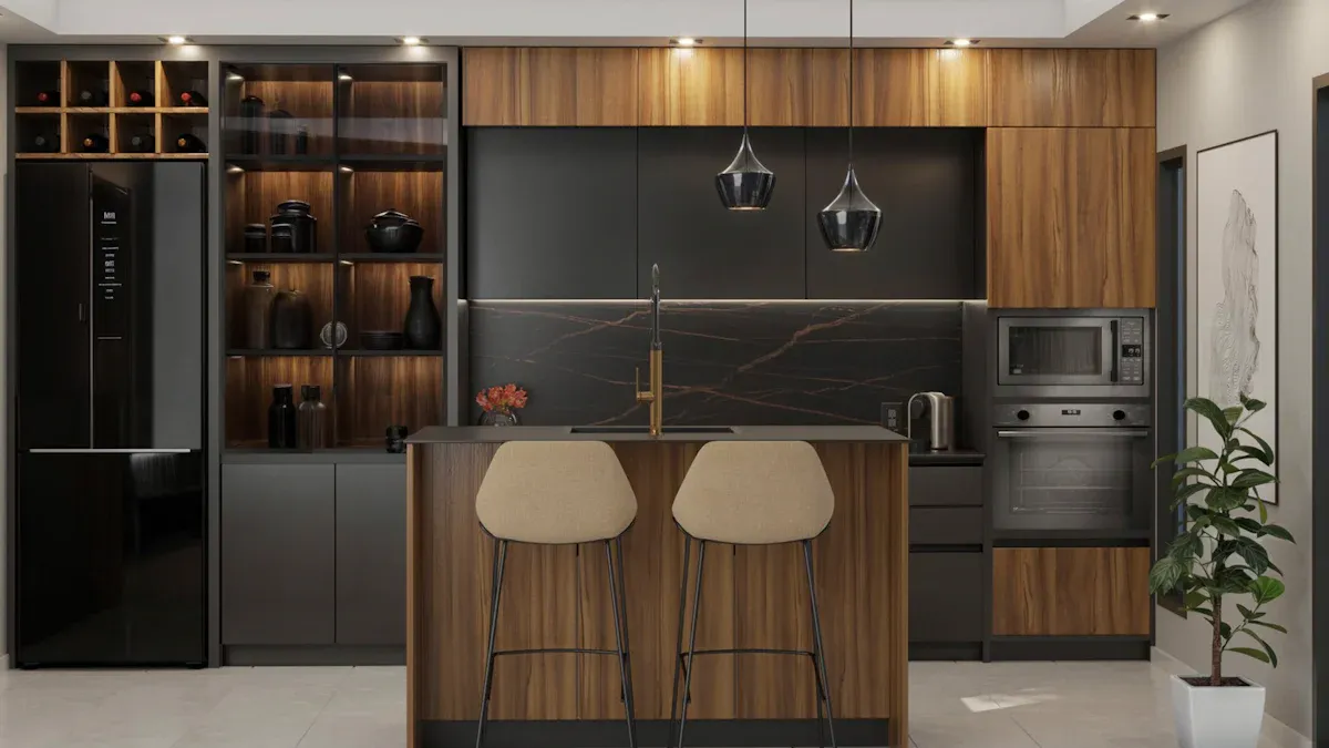 Work Zones in a Functional Kitchen